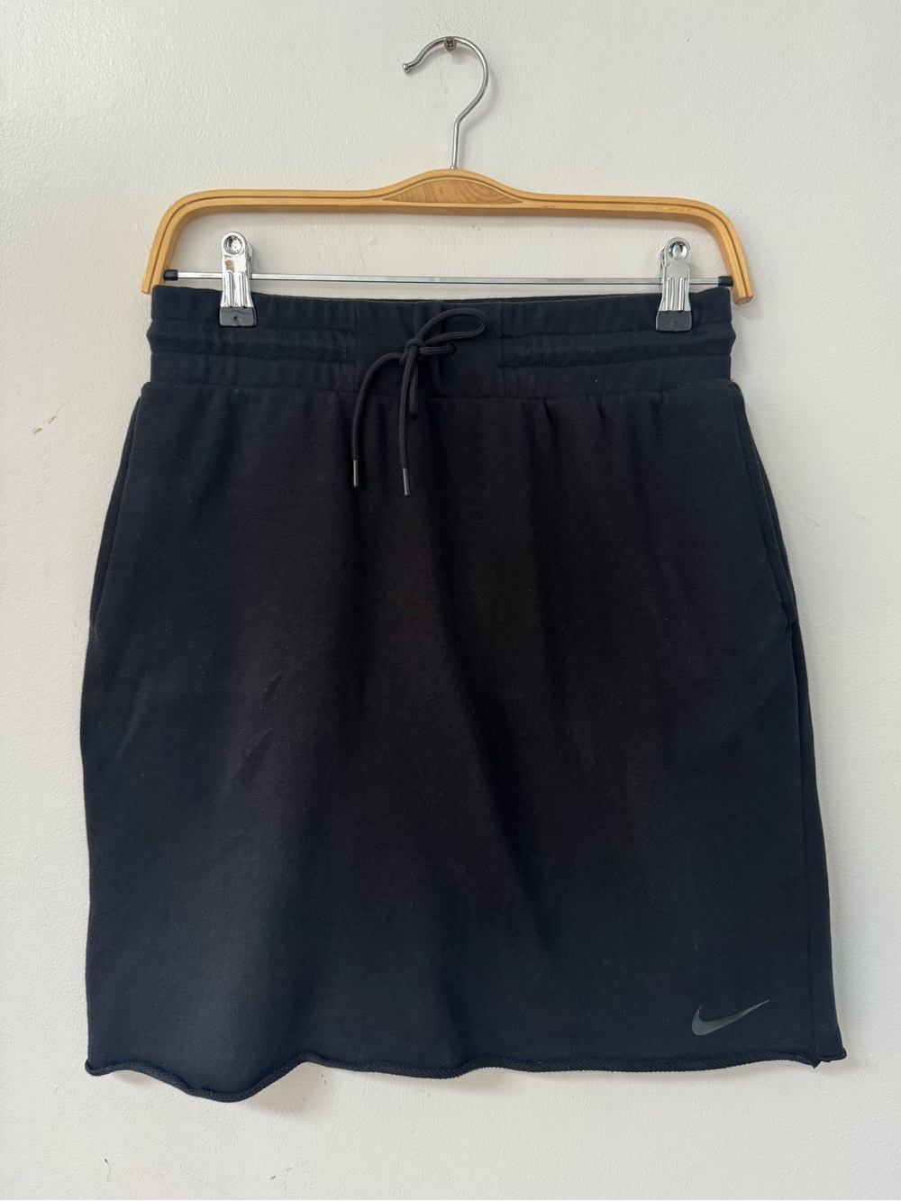 NIKE french terry black sweatshirt skirt size SMALL